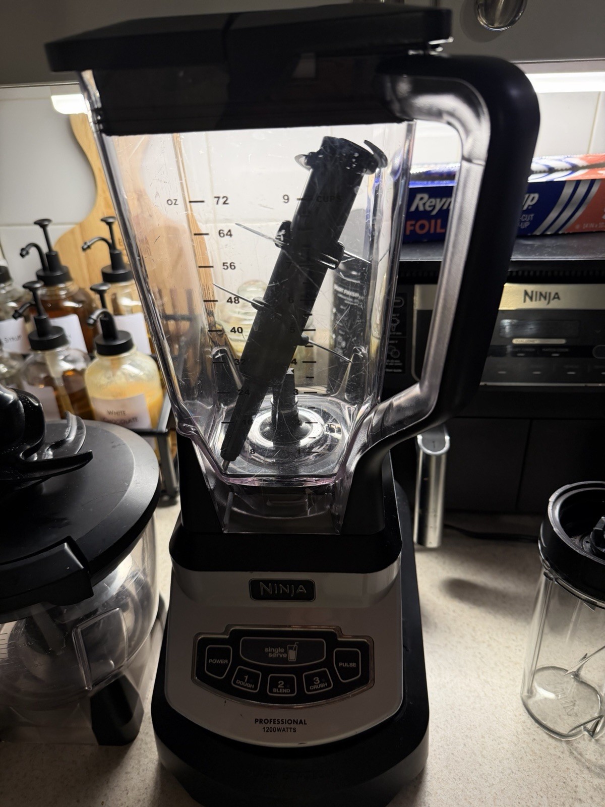 Ninja Professional Blender BL685 1200 Watts (Attachments Never Used)