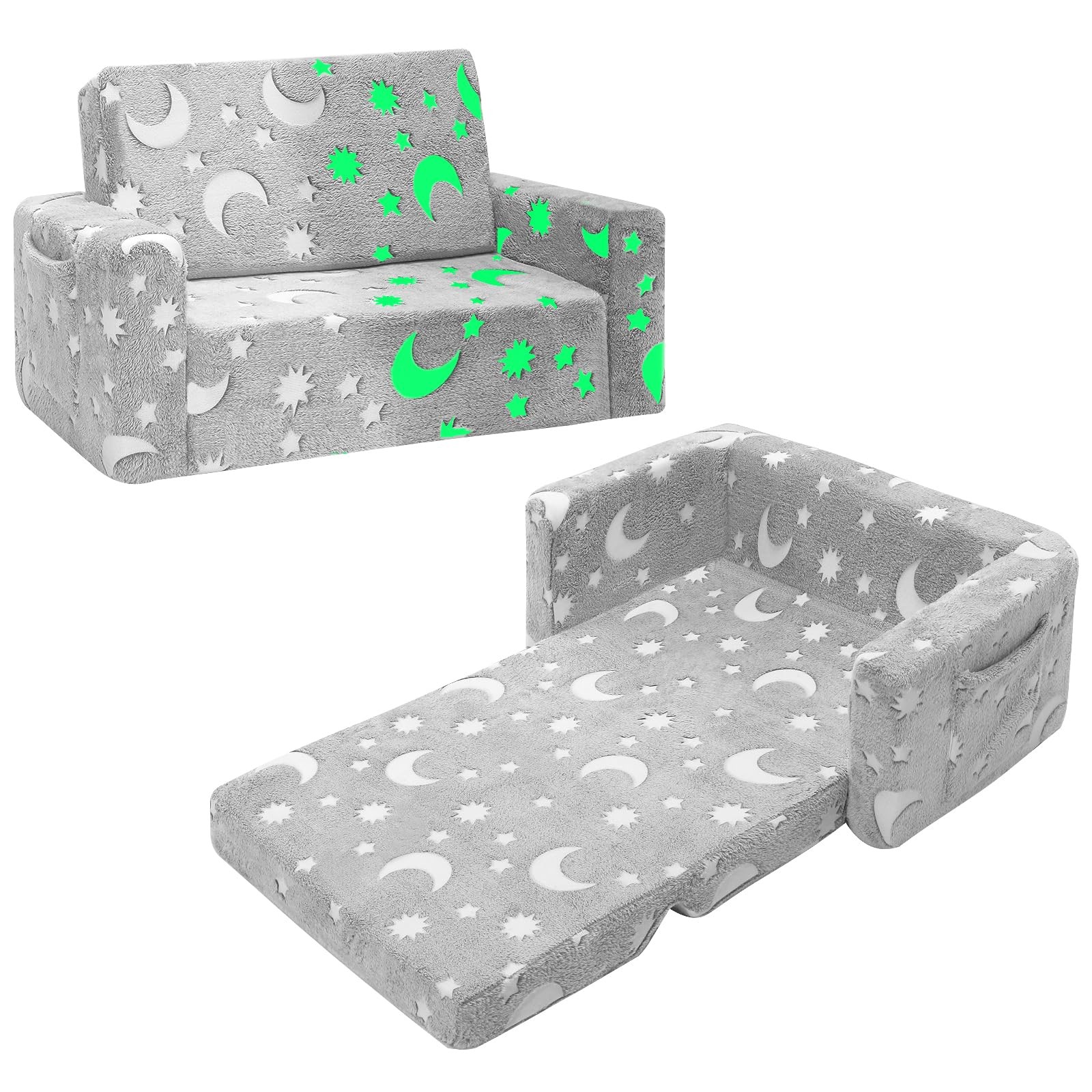 Kids Chair, Toddler Couch, Fold Out Sofa Chair, Toddlers Convertible Sofa to ...