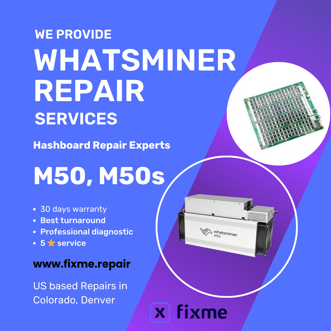 Whatsminer M50, M50s Repair Services
