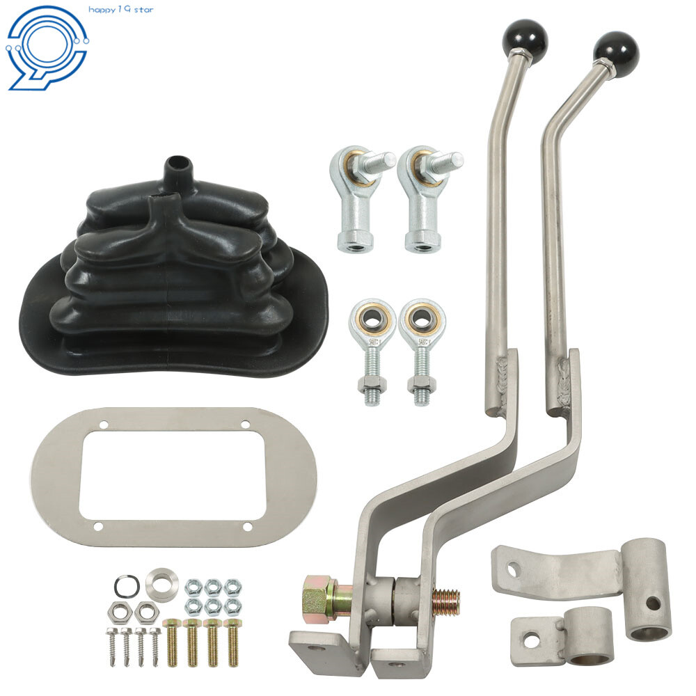 NP-205 Stainless Twin-Stick Shifter W/Boot For GM Transfer Case Shifter NP205GM8