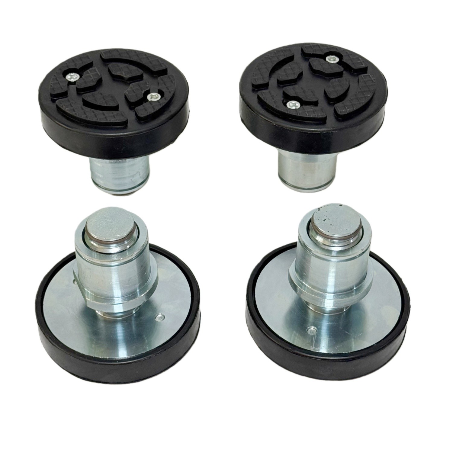 4Pc 50mm Car Lift Rubber Tray Heightening Feet Plus High Leg Pads Shaft Diameter
