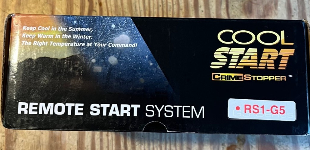 NEW Crimestopper Cool Start RS1-G5 1-Way, 1-Button Remote Start System