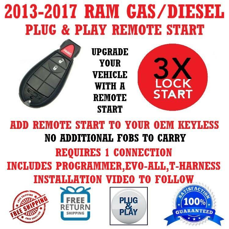Plug and Play Remote Start for 2014 RAM 3500