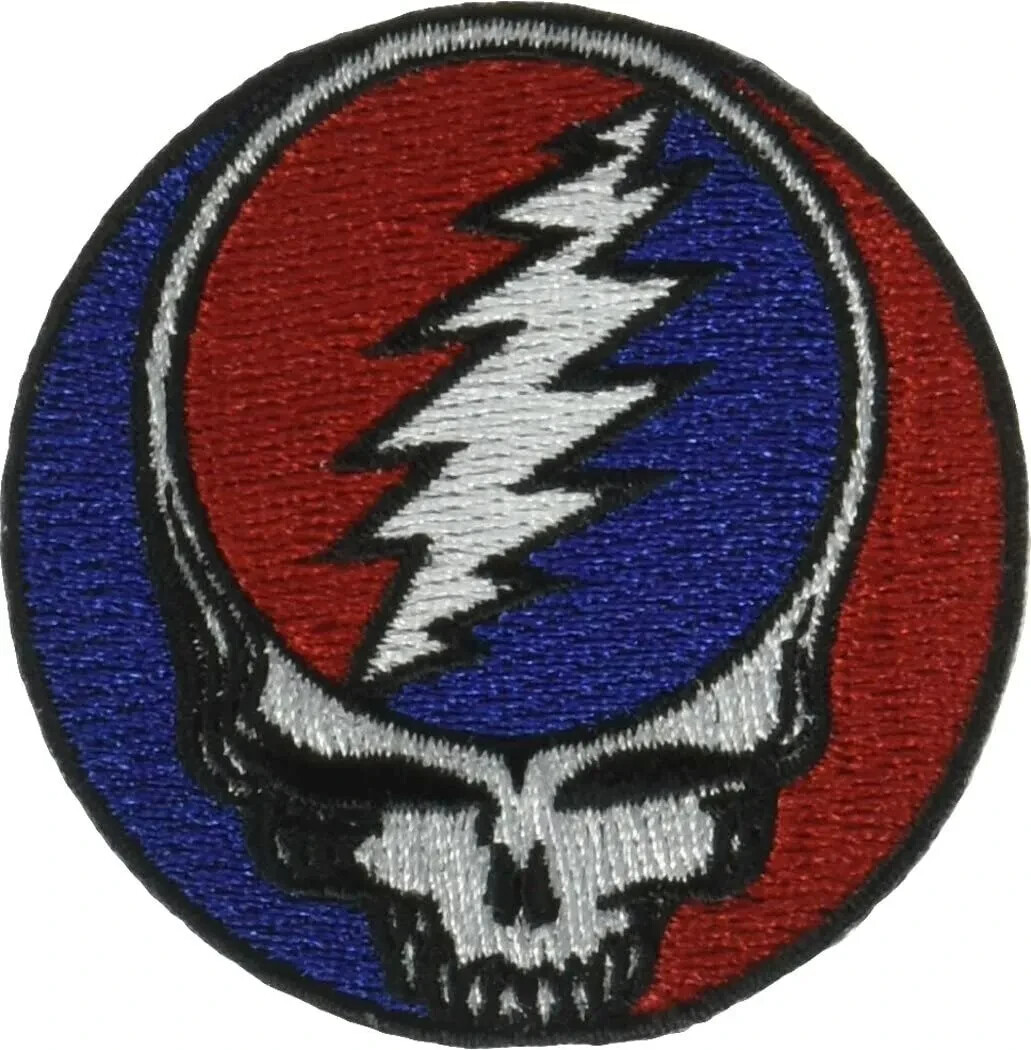 Patch Grateful Dead Steal Your Face 2" Hook/Loop Tactical High Quality