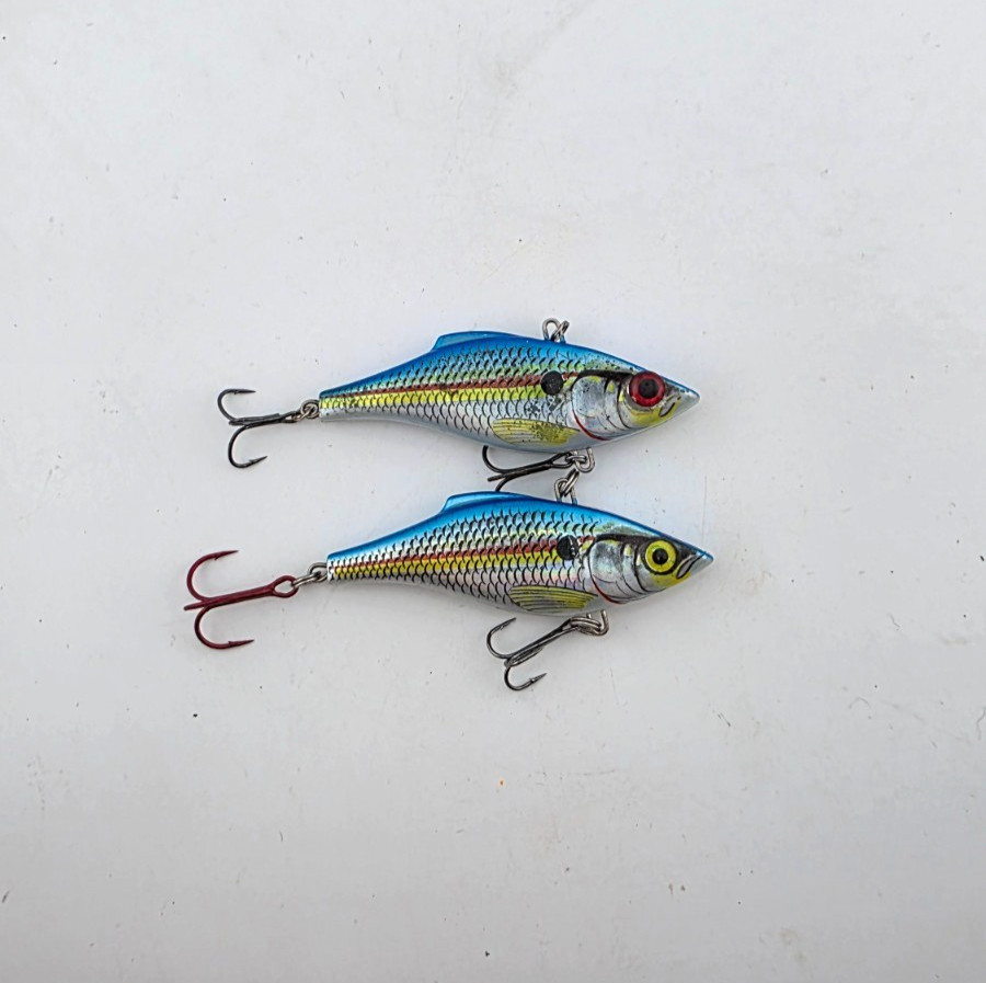 (2) Rapala Rattl'n Rattlin Rap RNR-8 Lipless Crankbait Fishing Lures Lot of 2