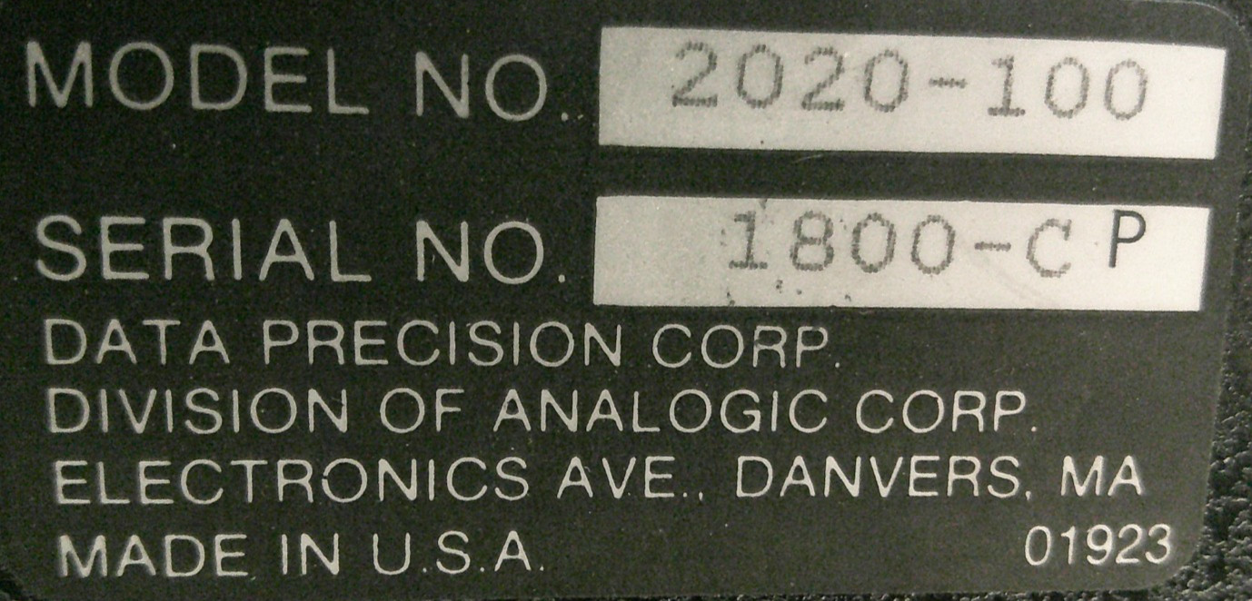 Analogic 2020 Polynomial Waveform Synthesizer