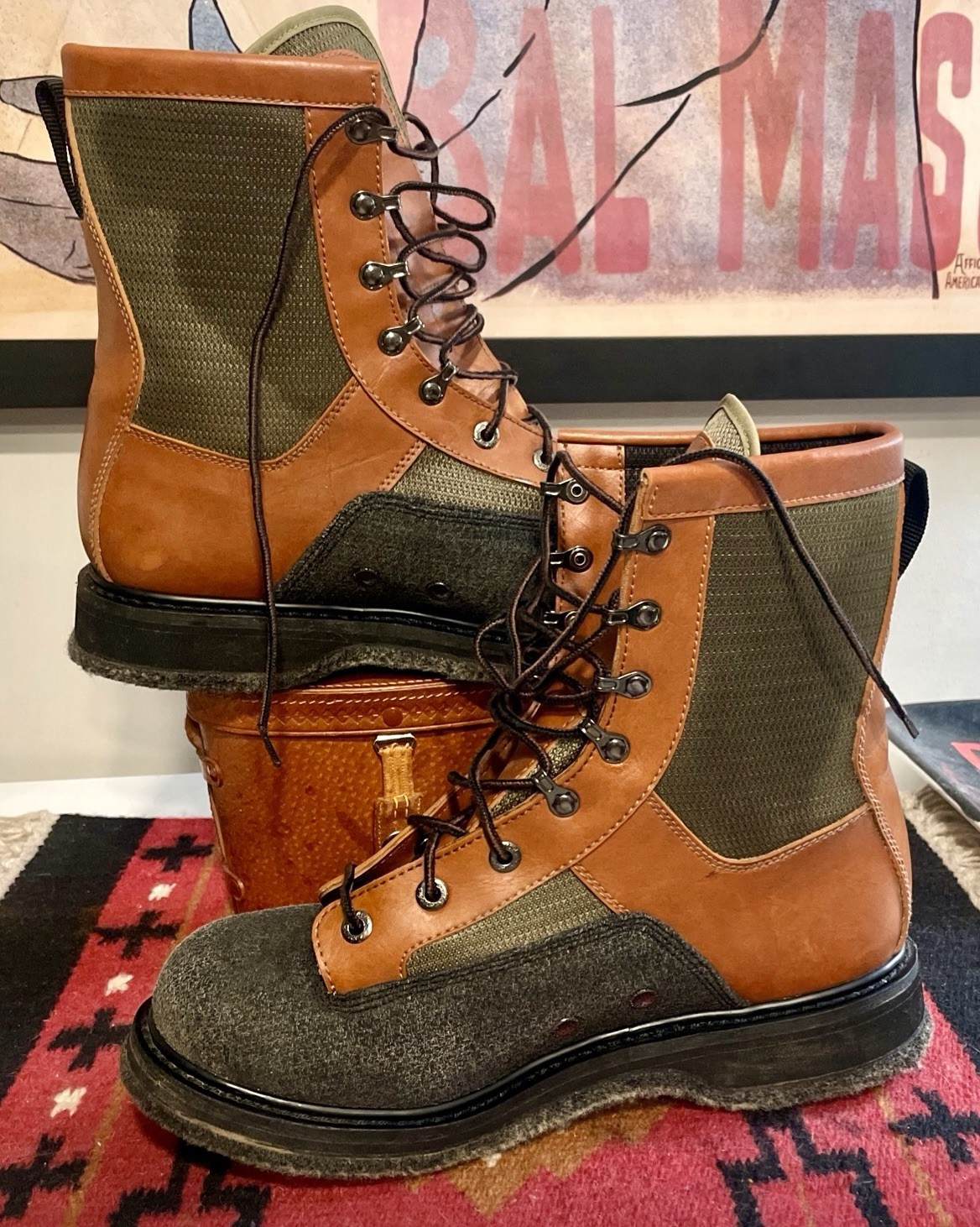 Cabela's Master Guide Fly Fishing Wading Boots w/ Felt Sole Men's US 12