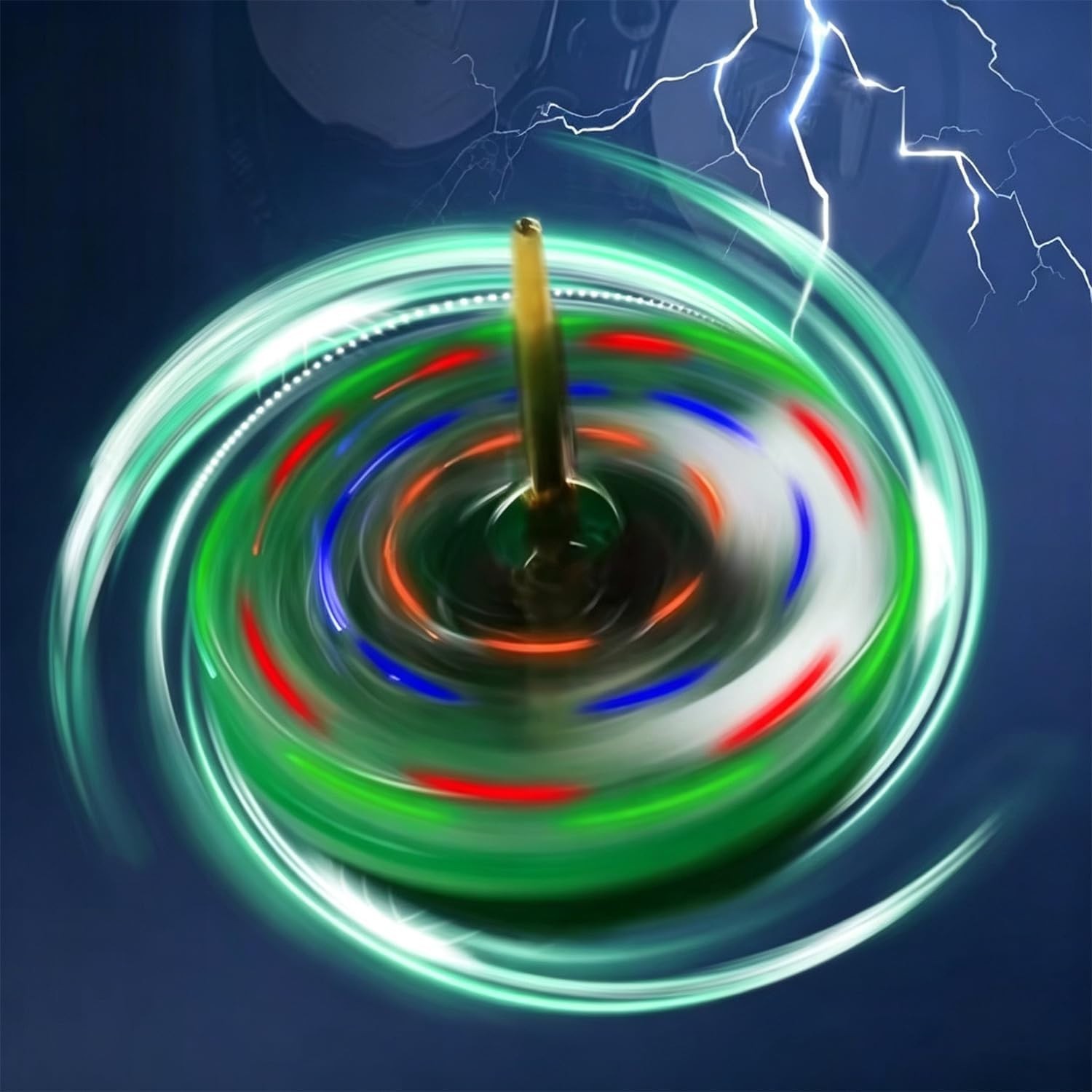 Beginner-Friendly Electronics Kit: LED Rotating Gyroscope Soldering Project