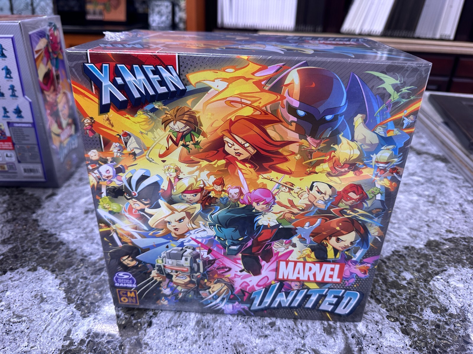 Marvel United X-Men Kickstarter PROMO Stretch Goals Box NEW CMON Board Game Mini