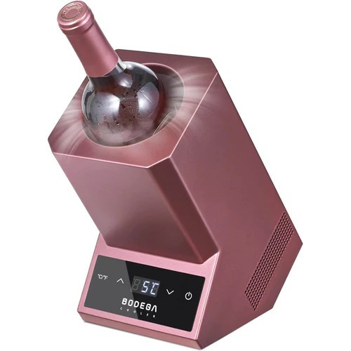 BODEGACOOLER Wine Chiller Electric, Portable Wine Bottle Chiller for 750ml