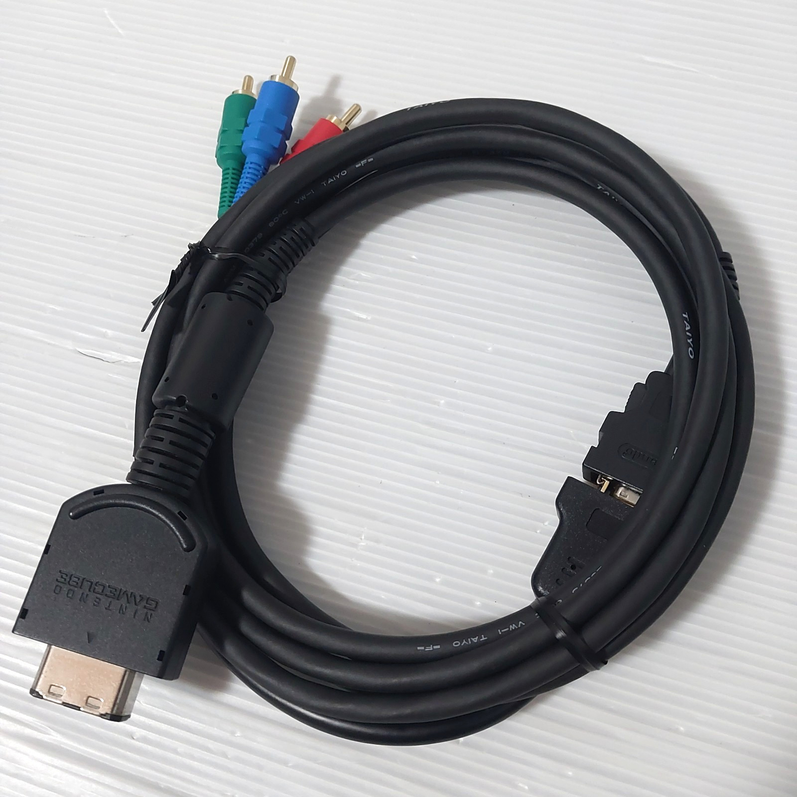 Nintendo GameCube D Terminal Cable DOL-009 + Component adapter Tested Japan