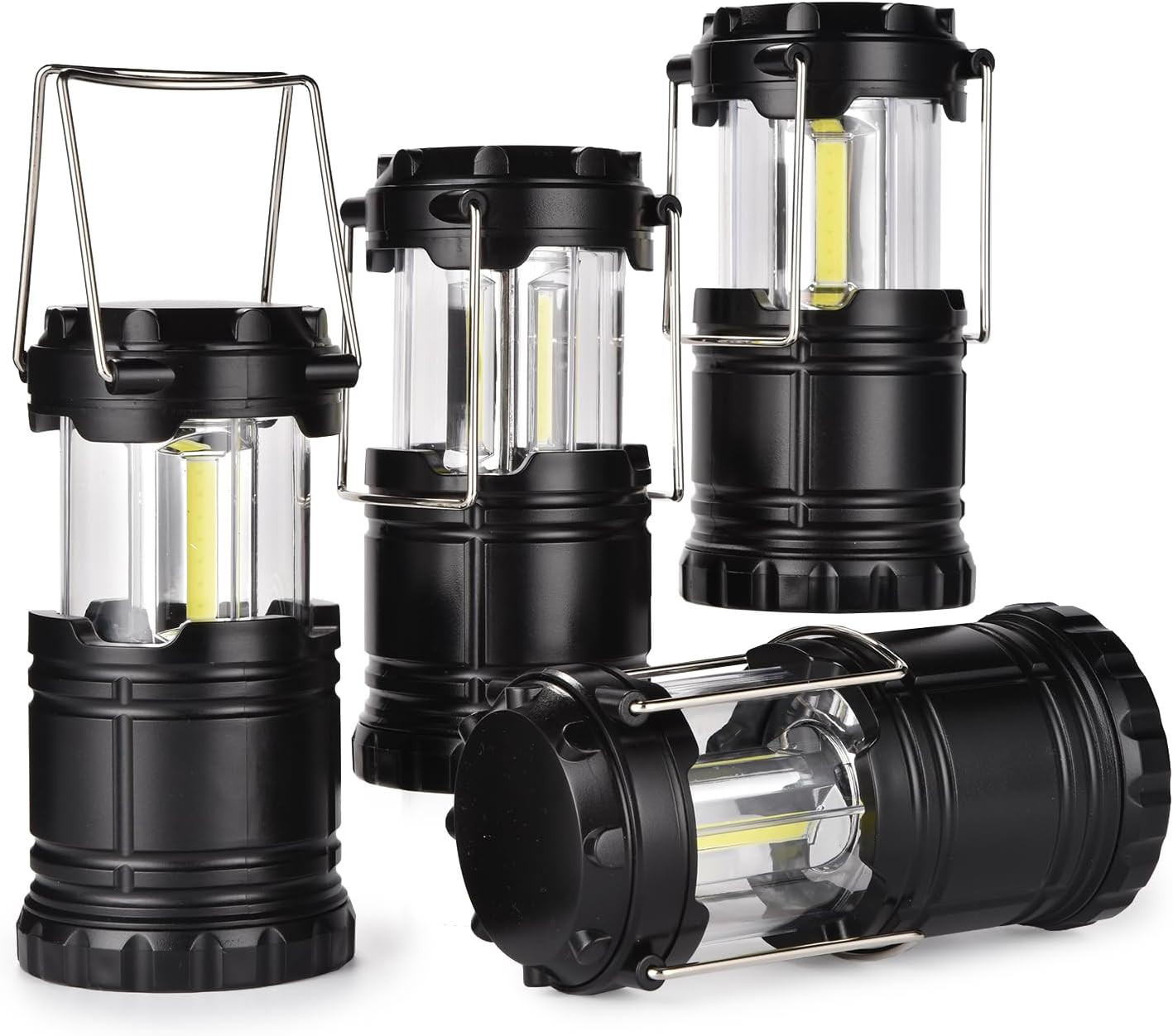 KPKJOO Lantern Collapsible Camping Light, Battery Operated Lanterns LED Super Br