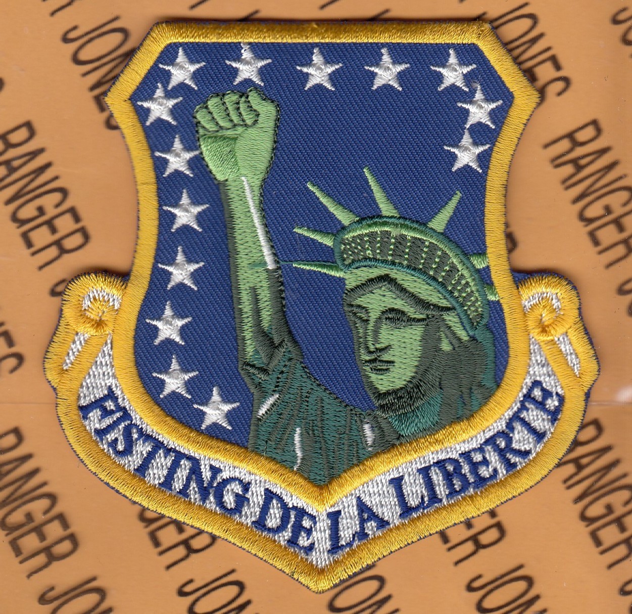 USAF Air Force 48th Fighter Wing FW Fisting De La Liberte ~4" patch c/e