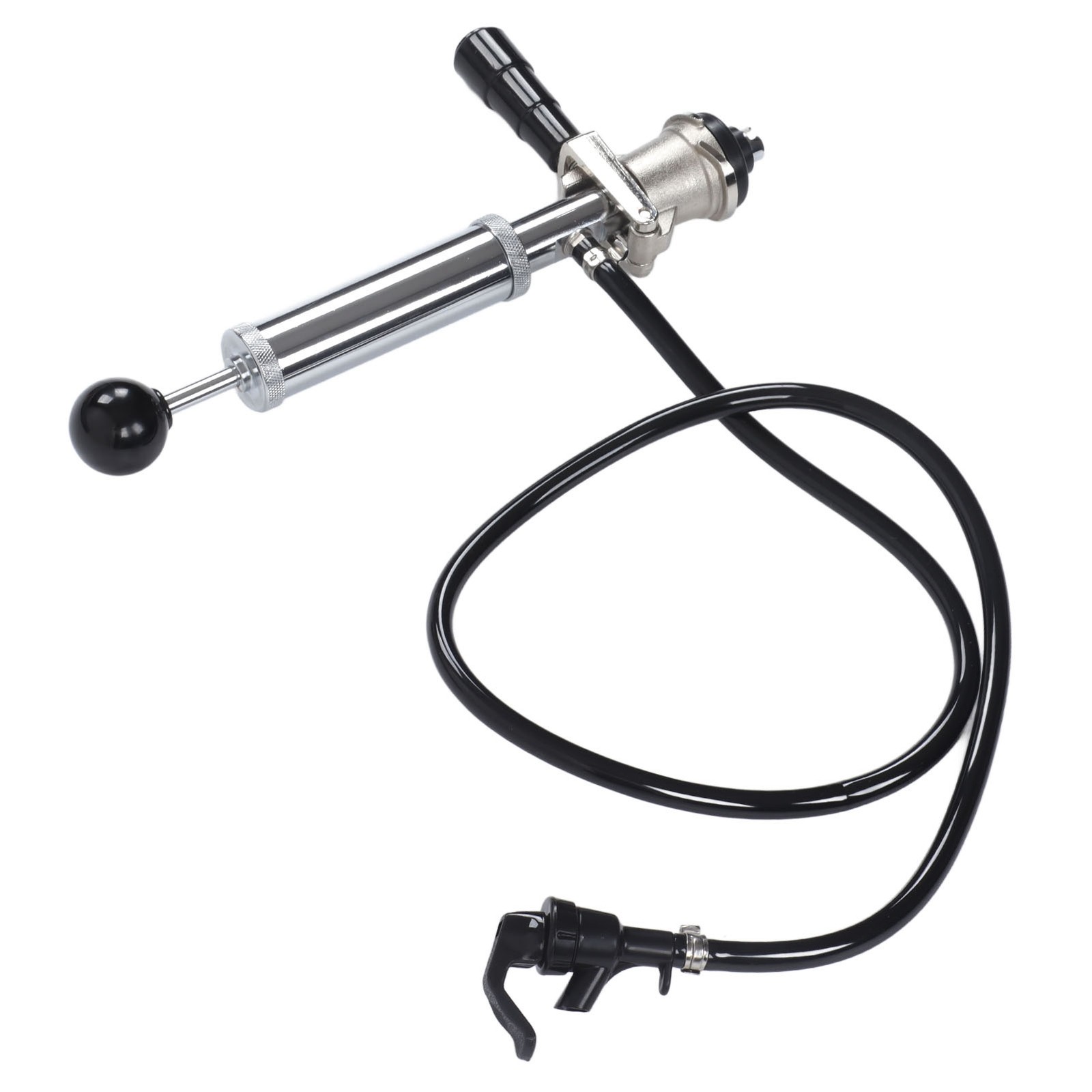 Beer Keg Pump Leakproof Rustproof Stainless Steel Beer Quick Keg Tap Pump S Type