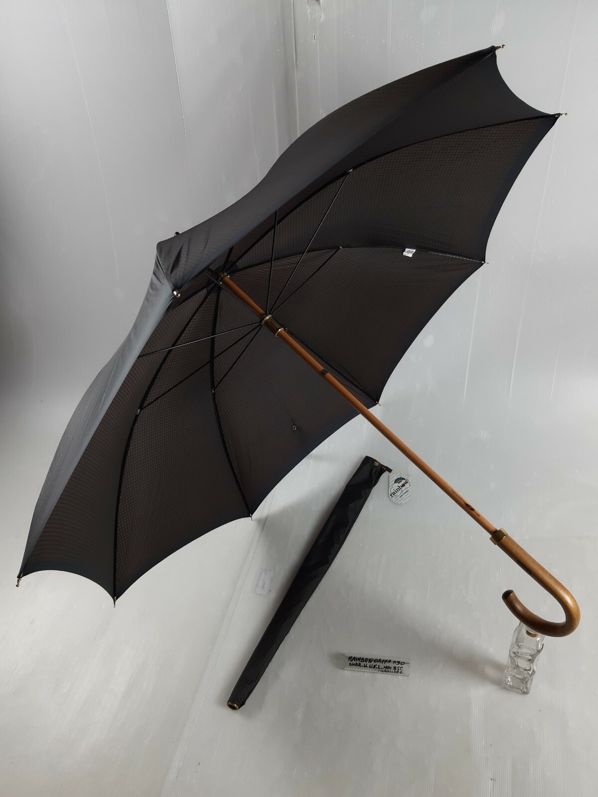 Men's Long Umbrella - Manual - 8 Slats - 0217A - Rainbow