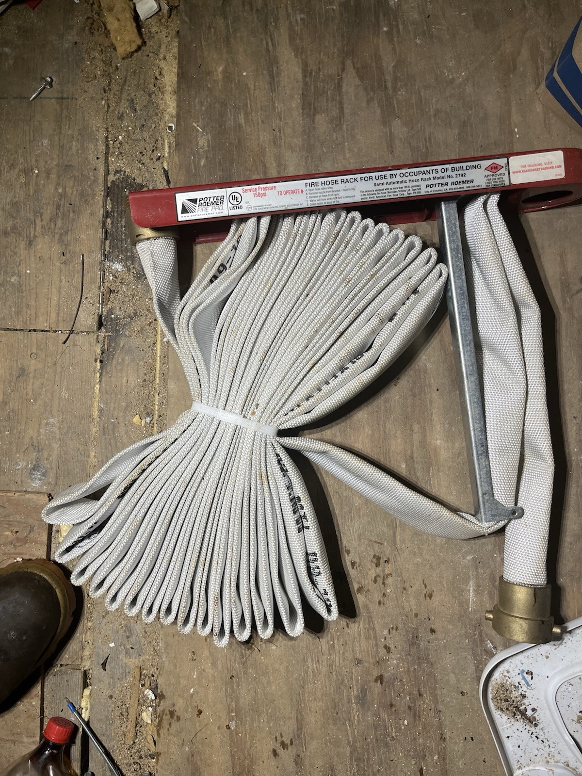 100’ Fire Hose With Nozzle 1-1/2