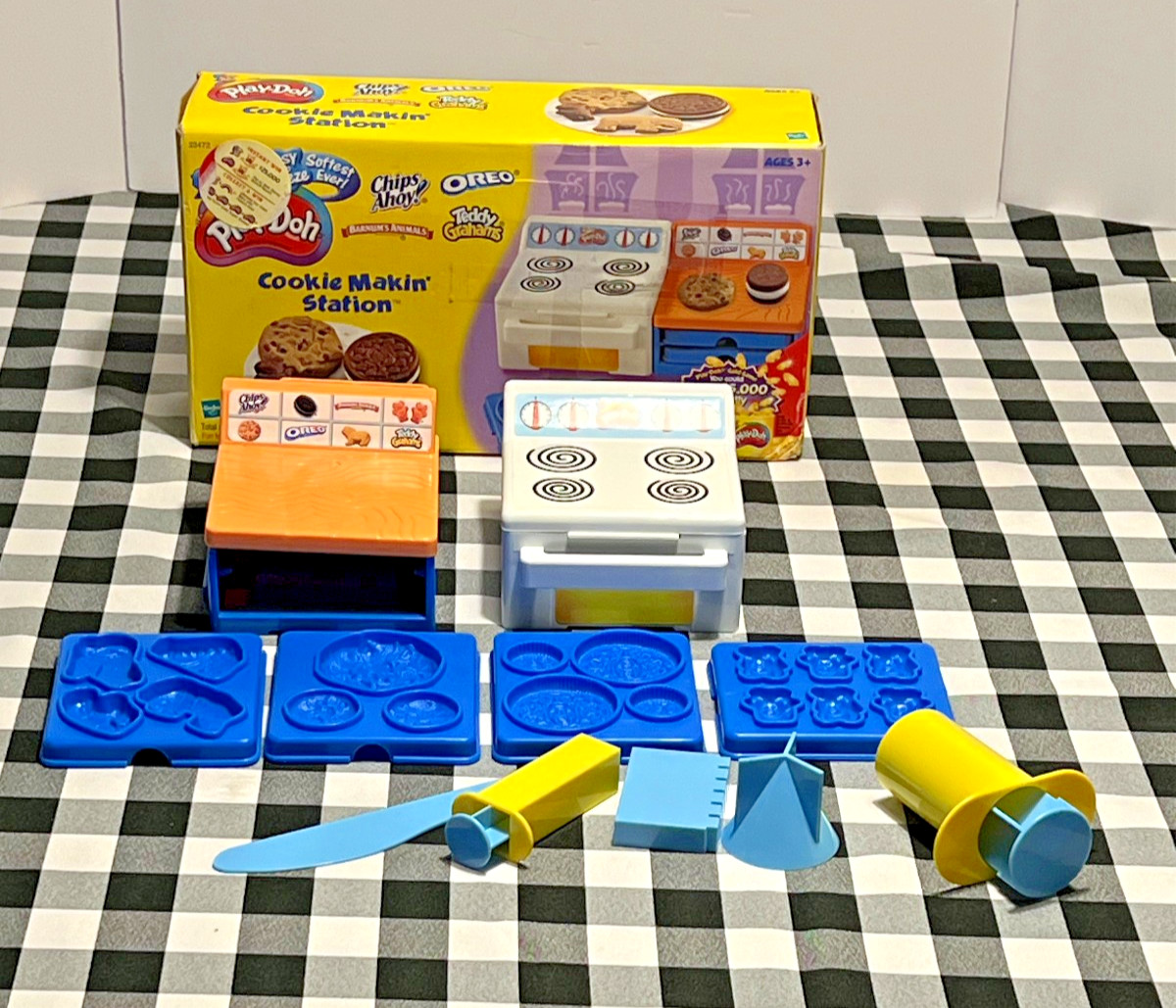 EUC Play-Doh Cookie Makin’ Station with Original Box – Vintage Hasbro Playset