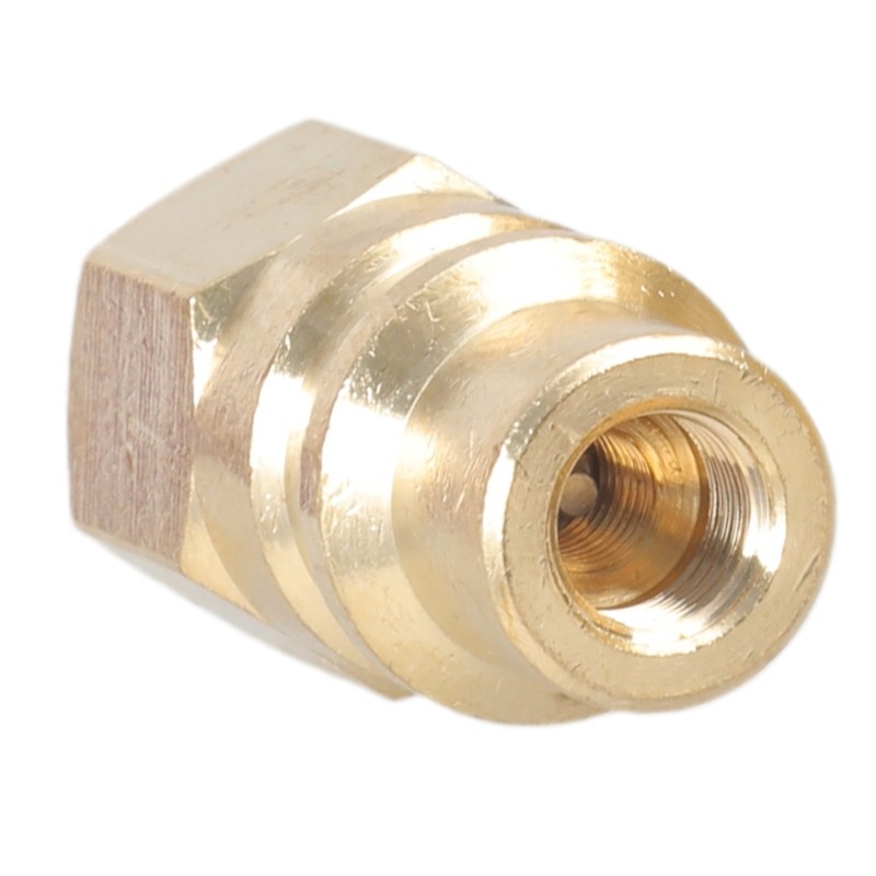 2PCS Car Refrigeration Conversion Kit Metal Threaded Adapters Valves Components