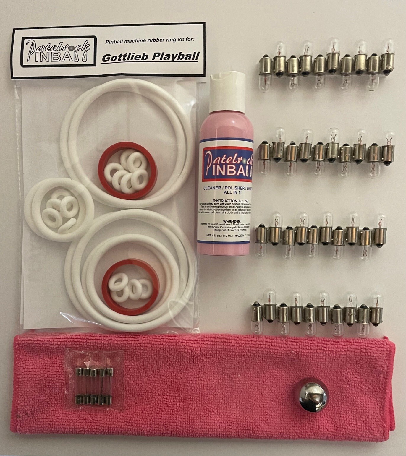 1971 Gottlieb Playball Pinball Machine Maintenance Tune Up Kit
