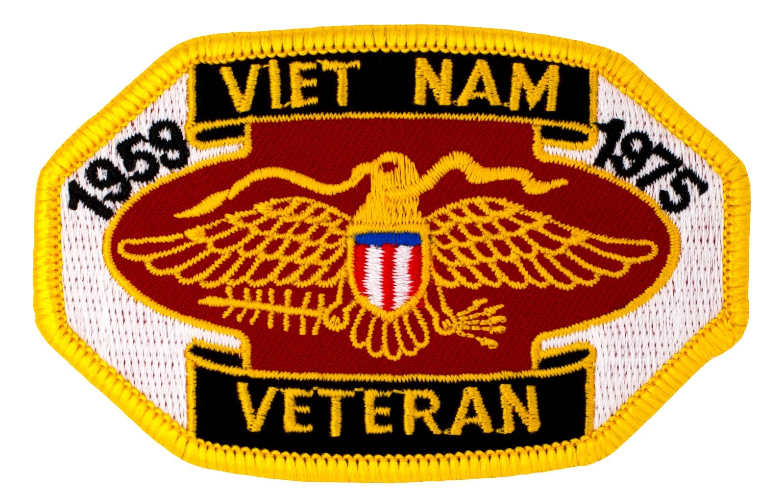 Vietnam Veteran Eagle Patch (328) 3 1/2" x 2 1/4" Embroidered Patch 14824