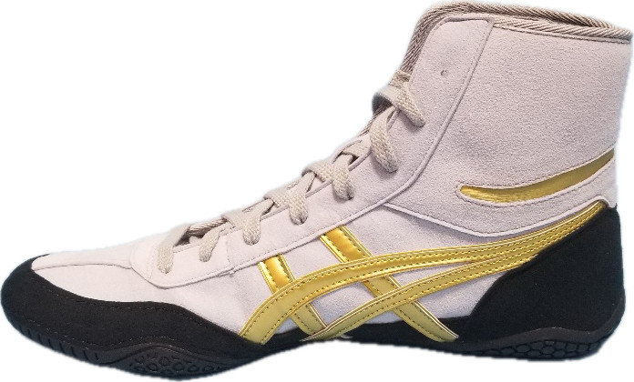 asics Boxing Wrestling Shoes Gray × Black Gold Line 1083A001 NEW EX-EO TWR900