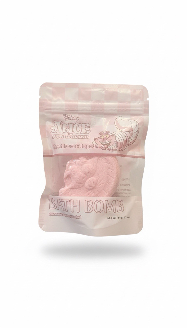 🛁🐱 Disney Alice in Wonderland Cheshire Cat Bath Bomb Coconut Scented | New