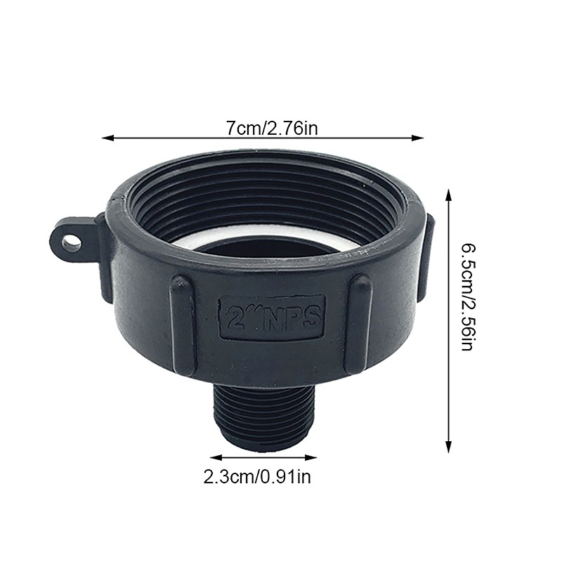 1Pc IBC Water Tank Reducing Adapter Durable S60 to 3/4'' Fine Thread Connector