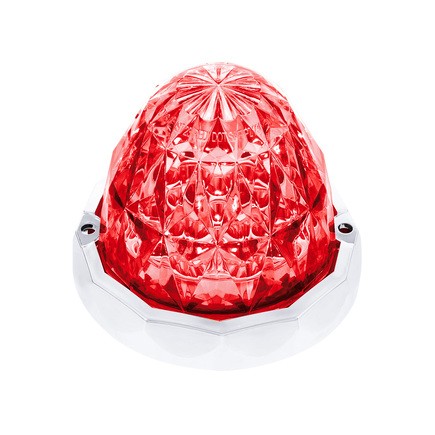 United Pacific 36178 Marker Light Ultra Burst Crystal Watermelon Glass, (19) Red