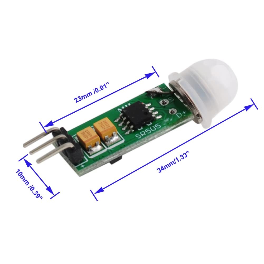 Stemedu HC-SR505 Mini Infrared PIR Motion Sensor, 5PCS Sensor