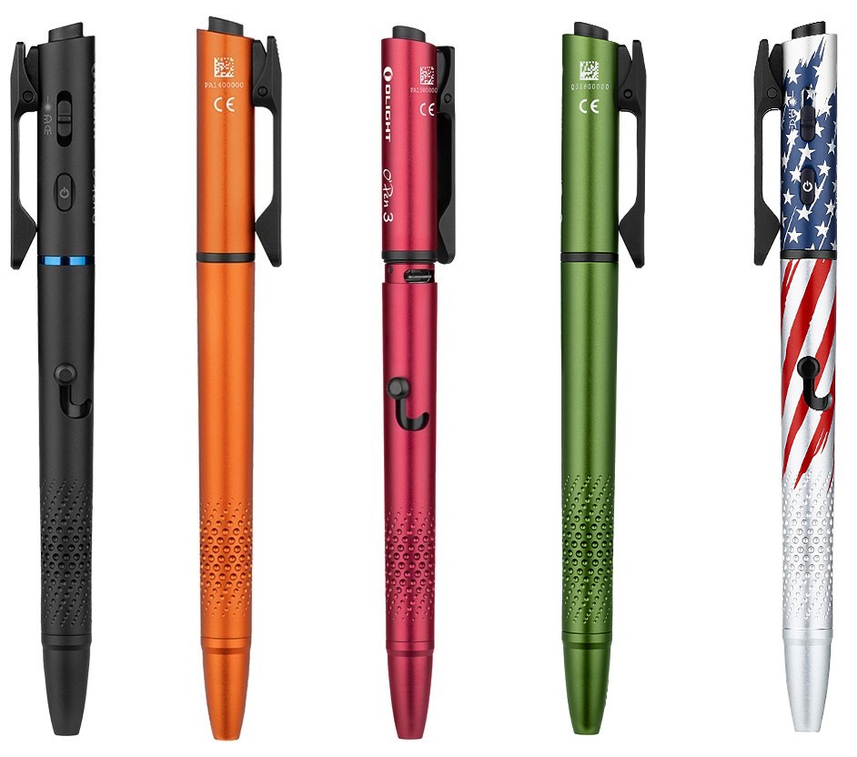 Olight OPen 3 Multifunctional Pen Light, 120 Lumens, Green Laser