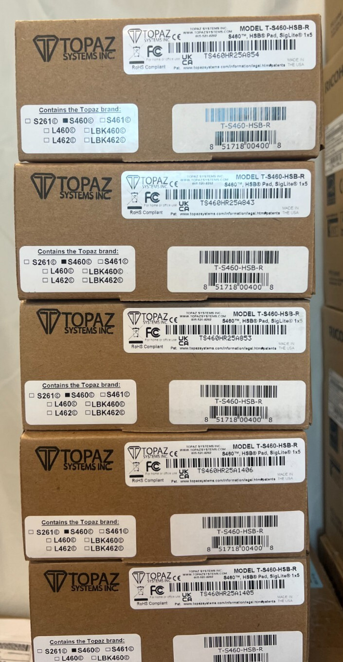 Topaz Systems T-S460-HSB-R Electronic Signature USB Capture Pad