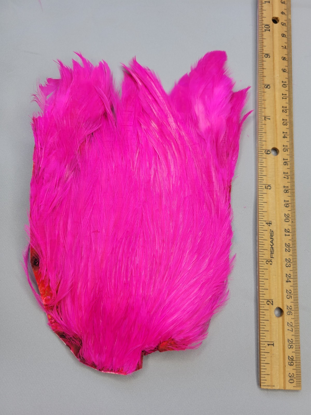 Lot 57,  Top Quality  PINK India Rooster Streamer Neck Cape Feathers