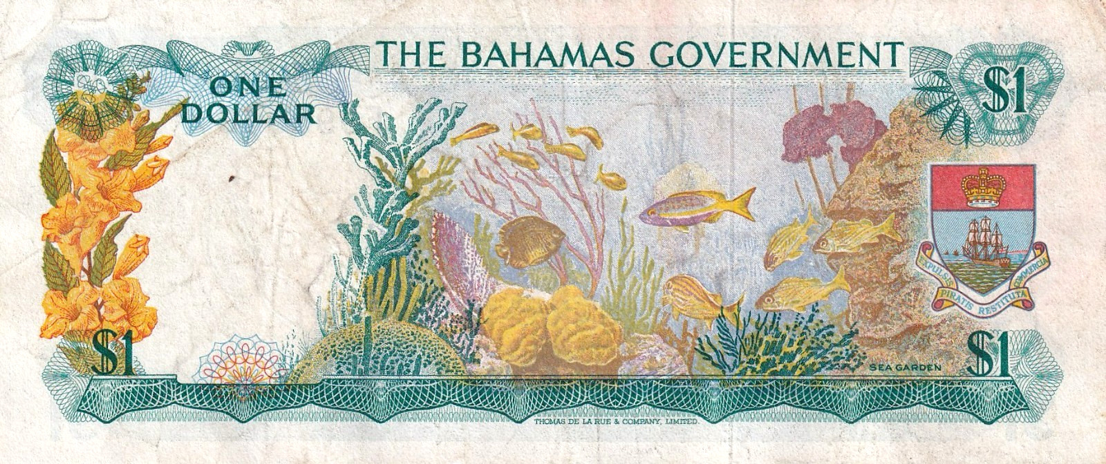 Bahamas 1 Dollar 1965 Pick #18b CVF