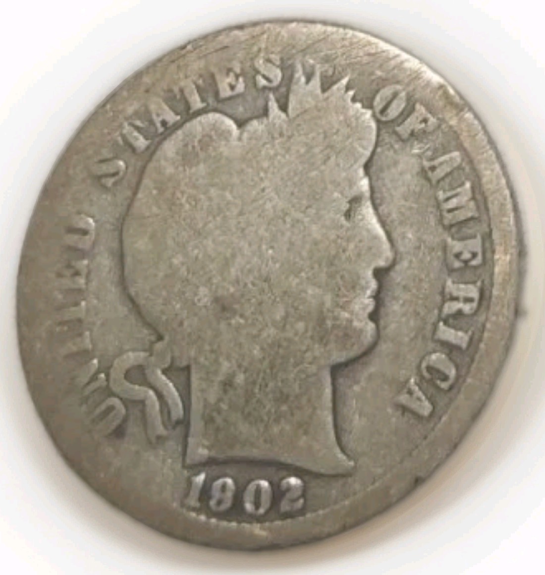 1902 S Silver Barber 10C Dime Average Circulated Clear Date Free Post Tracking