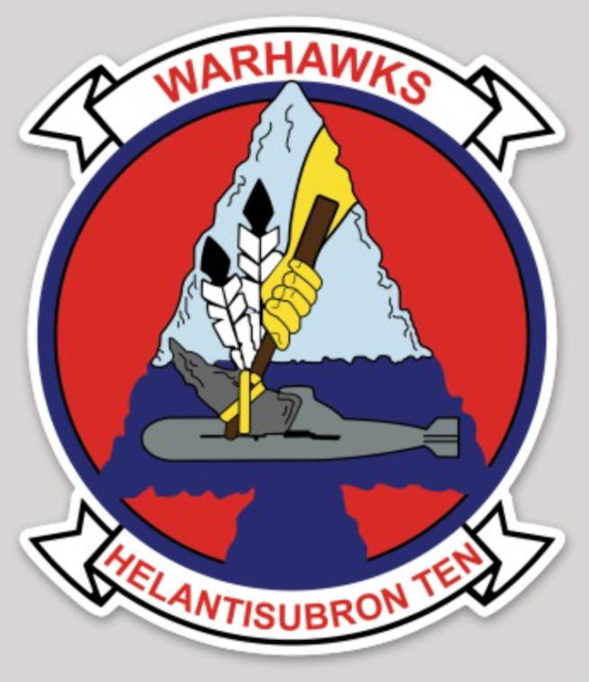 Officially Licensed US Navy HS-10 Warhawks Sticker