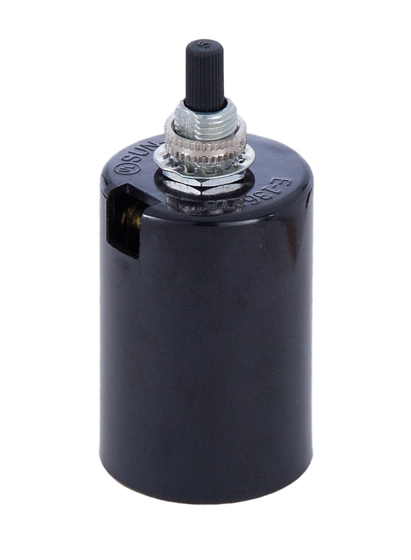 B&P Lamp Medium Base Phenolic Husk Socket with 2 Piece Bottom