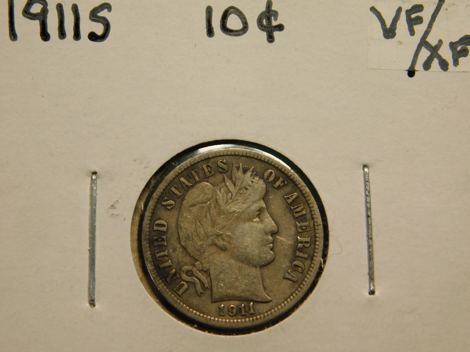 1911 S   Barber Dime  Item # 7647