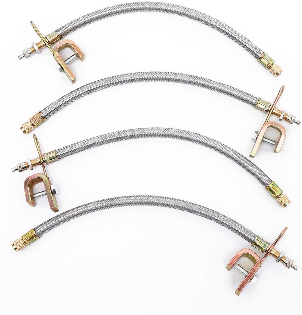 Tiziri Valve Stem Extension 4PCS 7" 7Inch Extension, Sliver