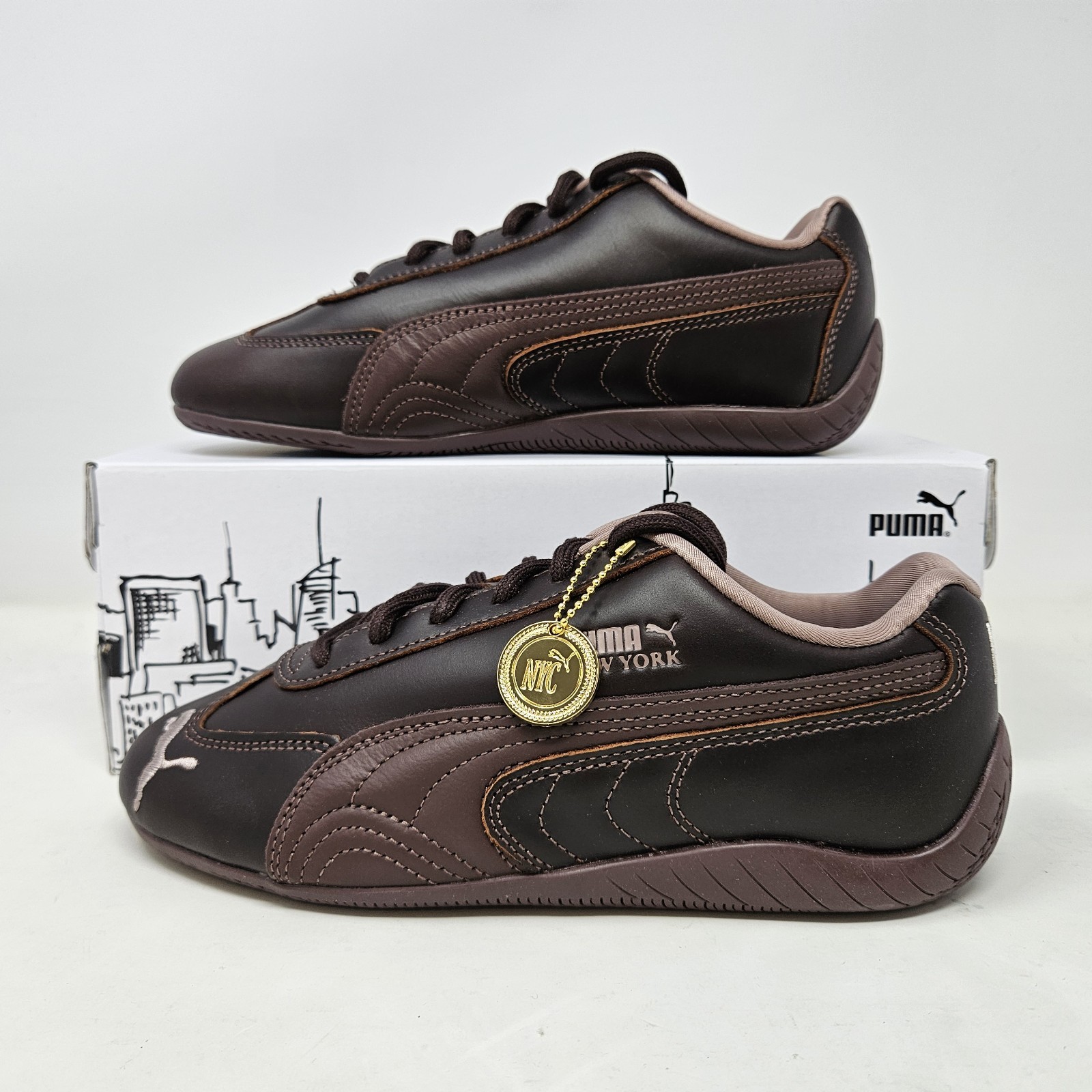 Puma Speedcat OG NYC Chocolate Brown Sneakers / 406716 01 / Men's 7, Women's 8.5