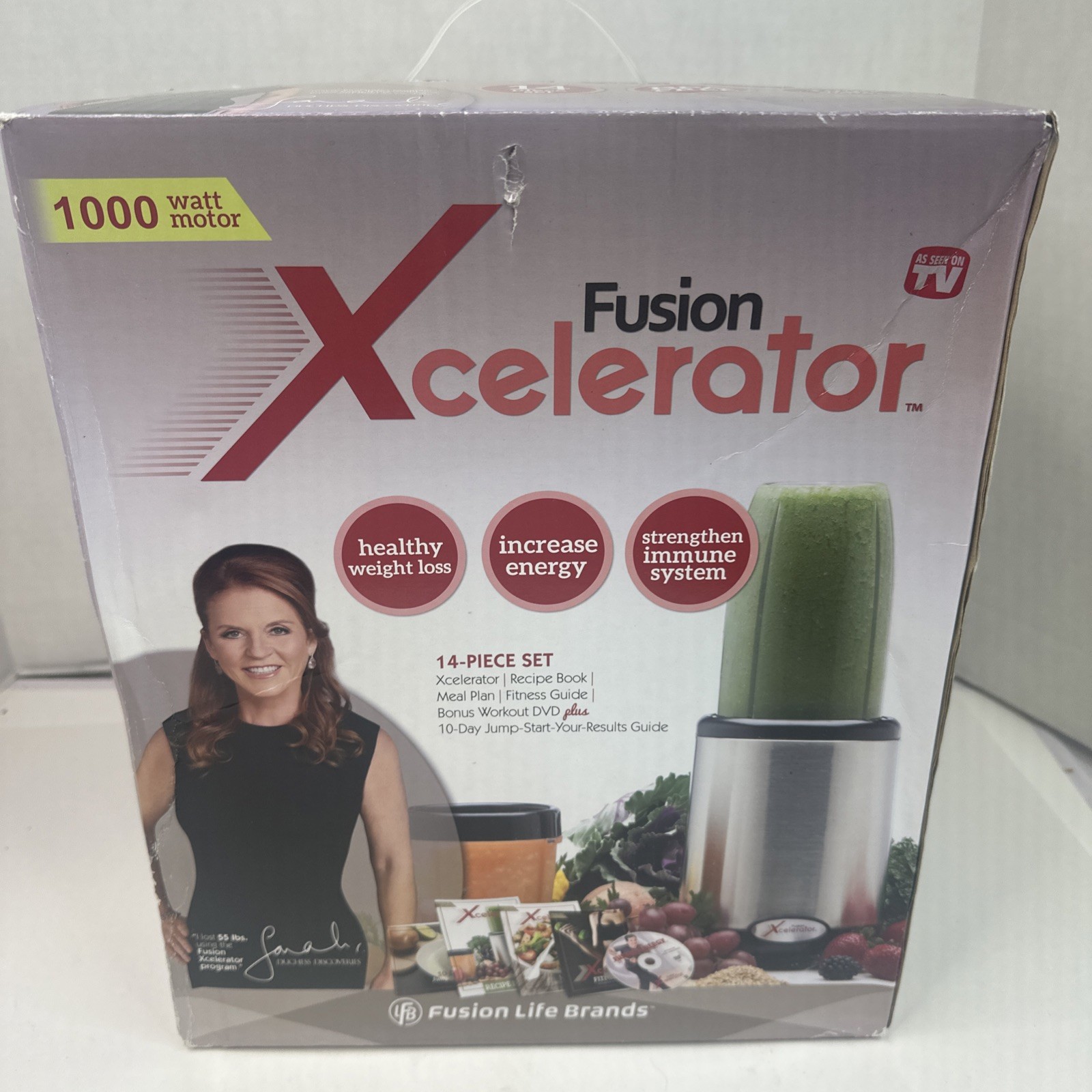 Red Fusion Xcelerator 14 Pc Set 1000 Watt BPA Free As Seen On TV