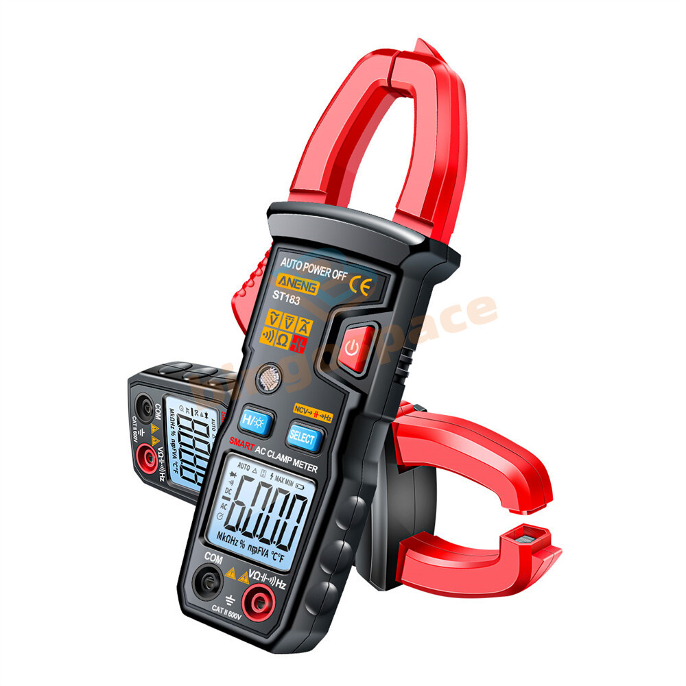 ANENG Digital Clamp Meter AC DC Current Multimeter Ammeter Voltage Tester ST183