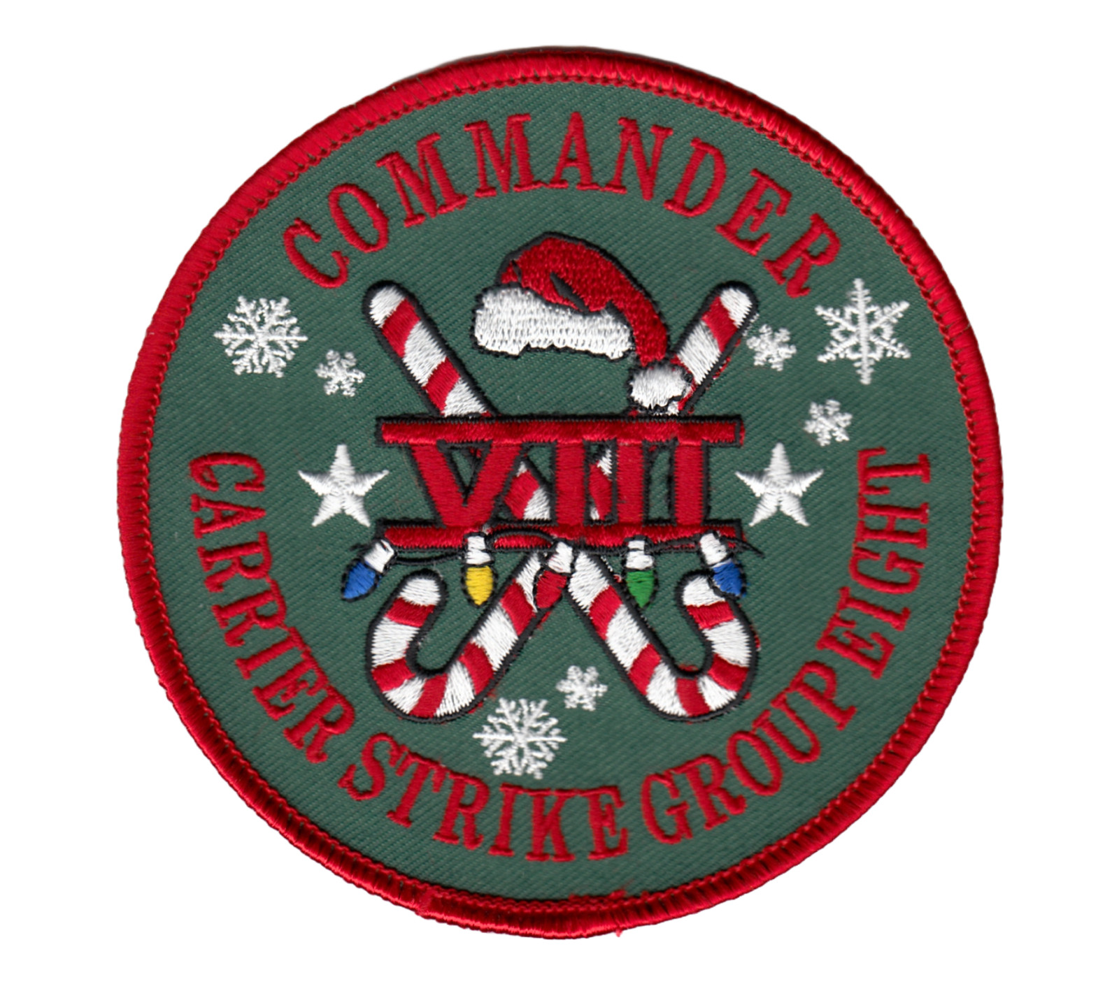 COMMANDER CARRIER STRIKE GROUP EIGHT CHRISTMAS CHEST PATCH