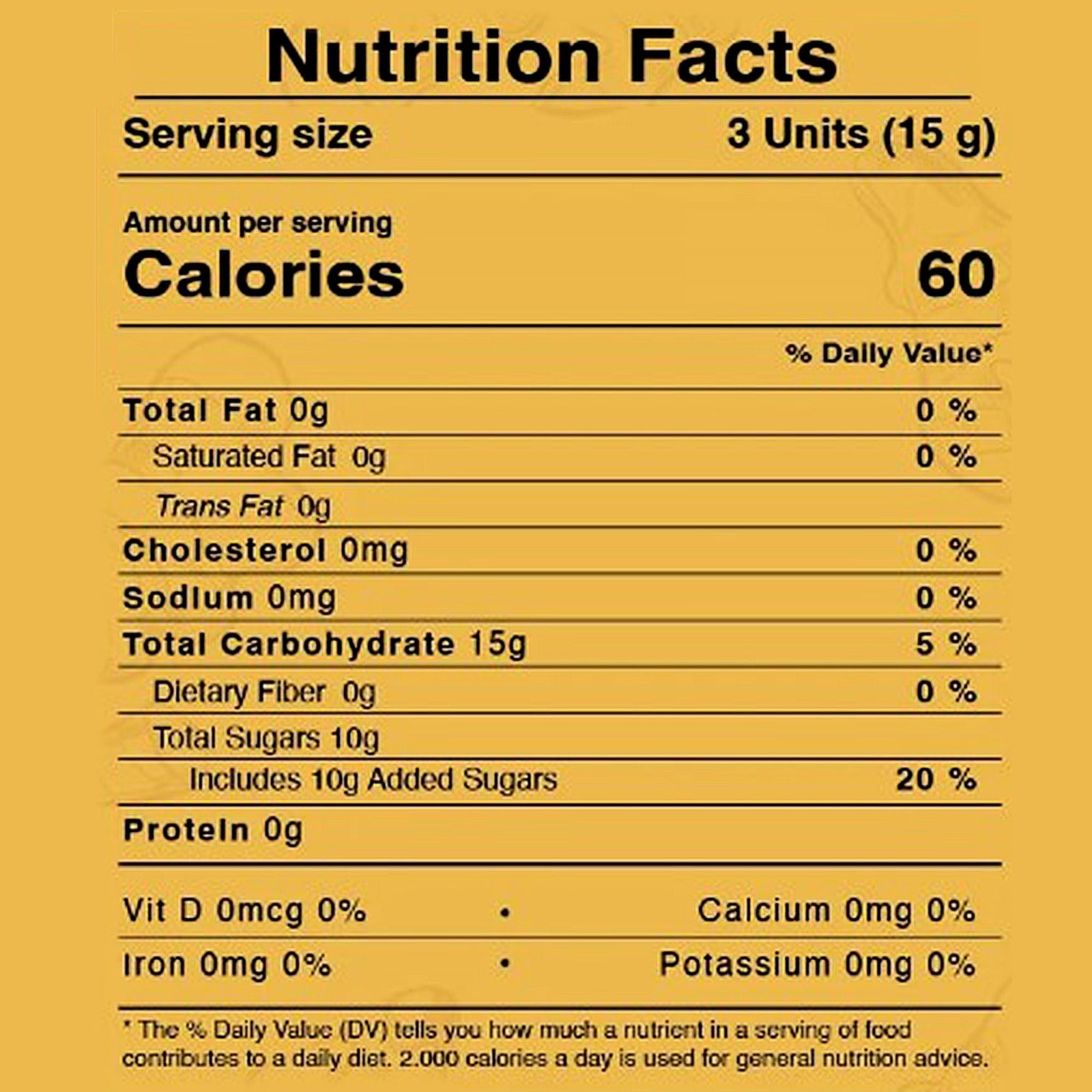 Ginger Candy - 1 Pound Bag - Hard For Nausea 1 Pound, Yellow