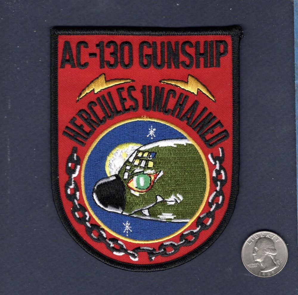 AC-130 HERCULES GUNSHIP USAF TAS SOS C-130 Special Operations Squadron Patch