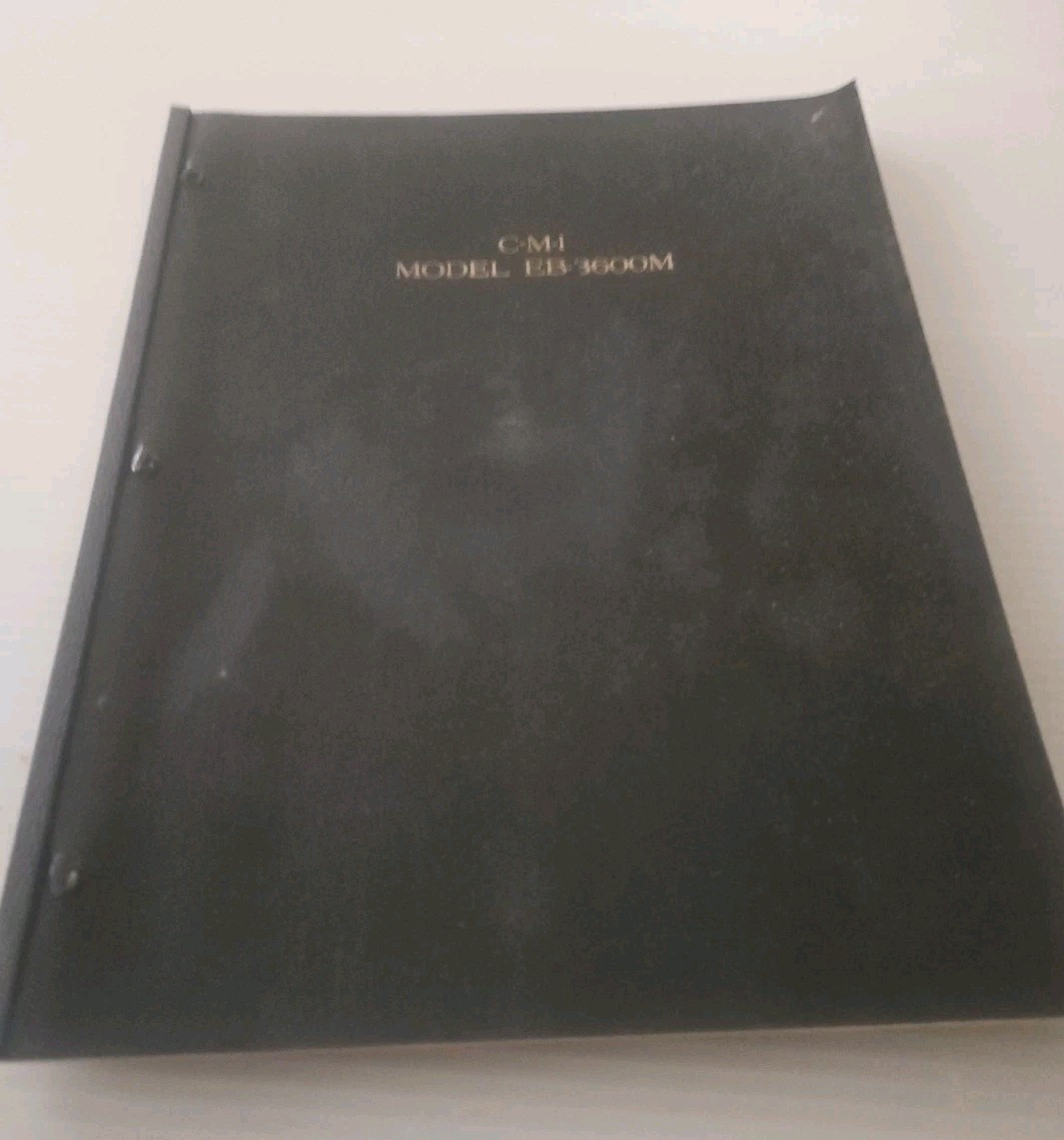 Centrifugal & Mechanical Industries C-M-1 Model EB-3600M Operating Manual