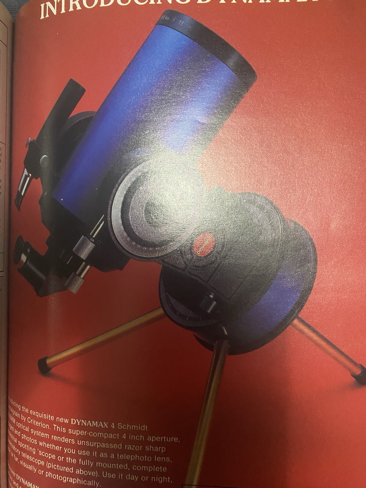 Dynamax 4 Telescope Lens OTA