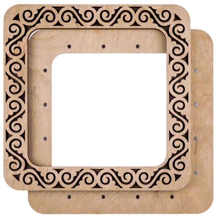 Wonderland Crafts Magnetic Embroidery Hoops, plywood, 14x14cm, MP-001