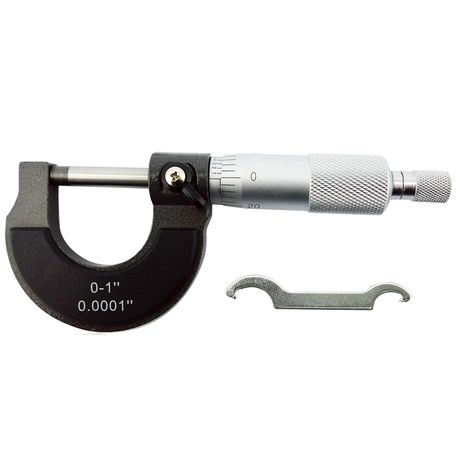Outside Micrometer 0-1"/0.0001" Ratchet Stop Lock Nut Precision Tool