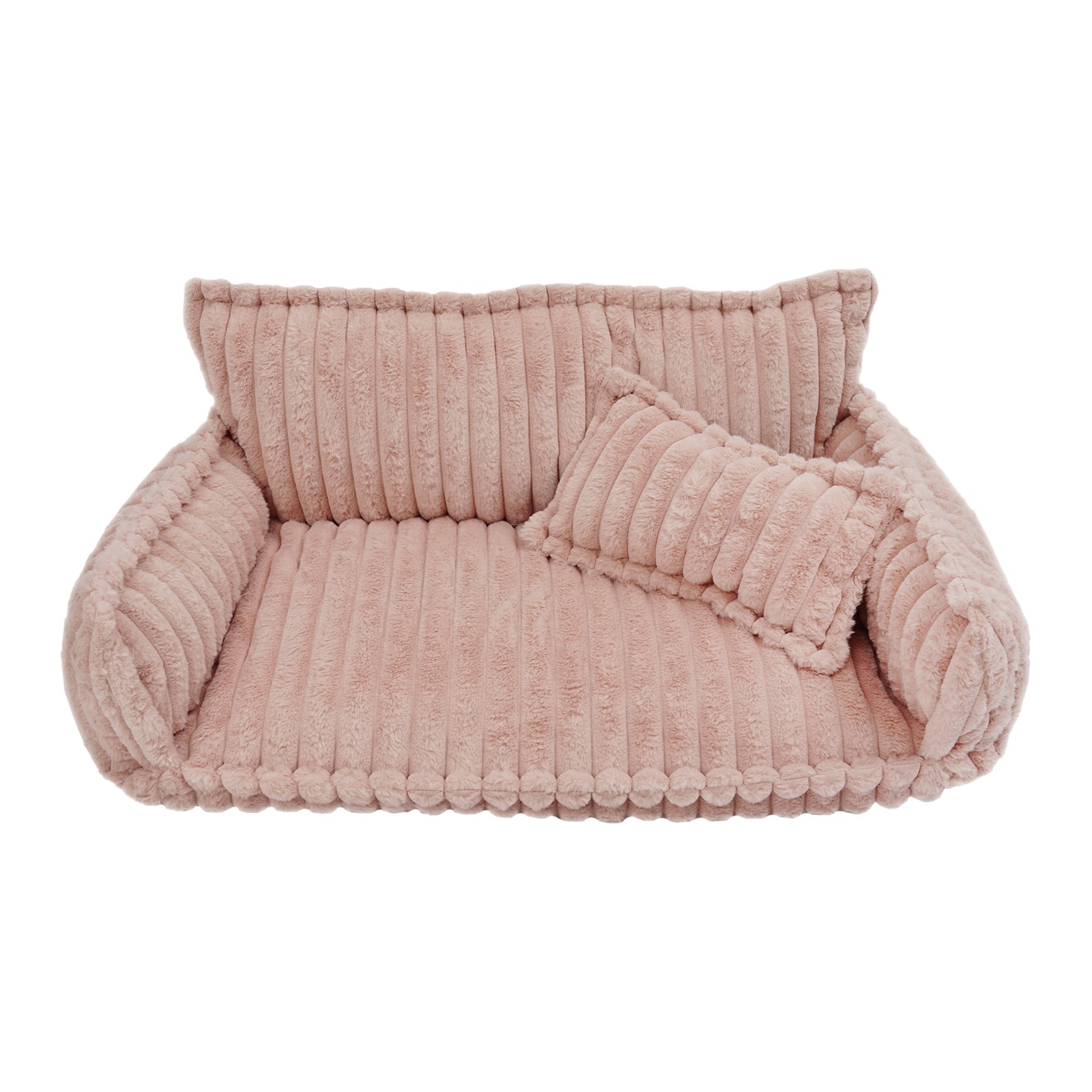 Pet Couch with Removable Washable Cover, Pet Couch Bed for Dog and Cat, Calming