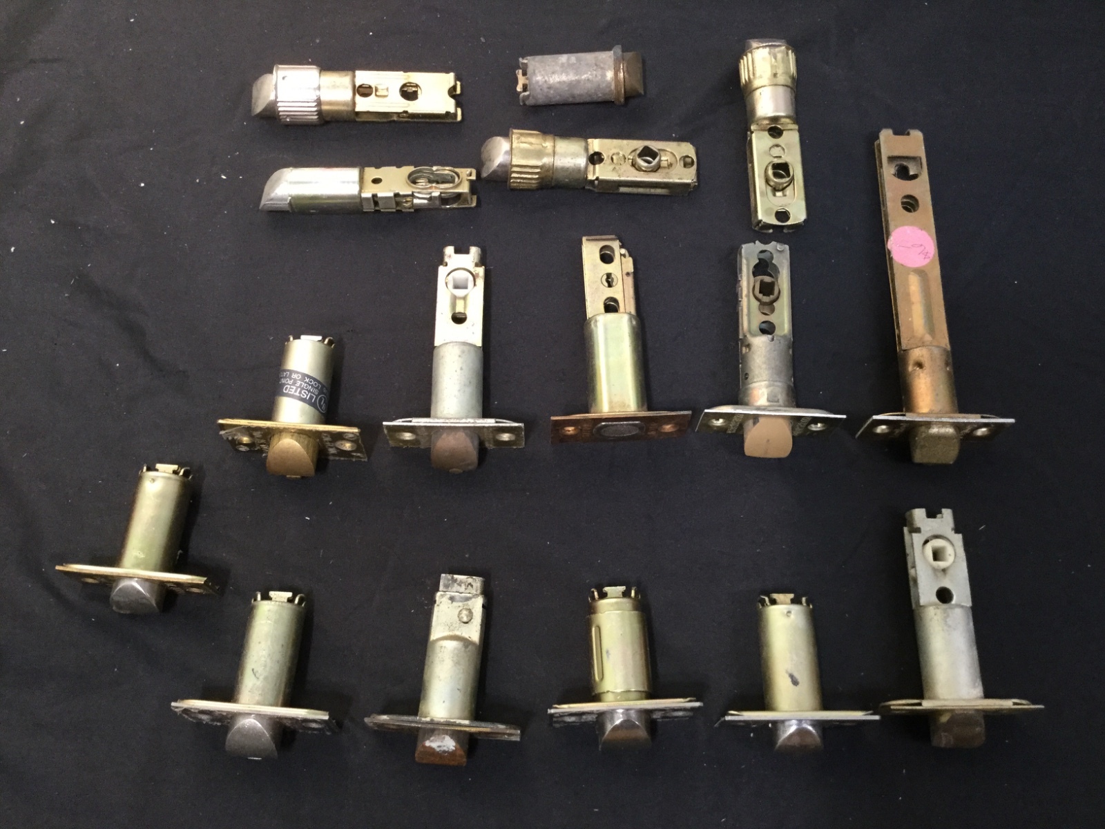 Assorted Deadlatches & Bolts, set of 14 - Kwikset, Schlage, EZ Set Locksmith